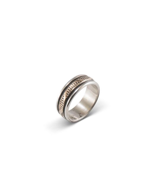 Bruce Morgan Stamped 14kt Gold and Sterling Silver Ring