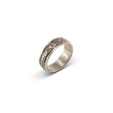 Bruce Morgan Stamped 14kt Gold and Sterling Silver Ring