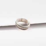 Bruce Morgan Stamped 14kt Gold and Sterling Silver Ring