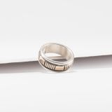 Bruce Morgan Stamped 14kt Gold and Sterling Silver Ring