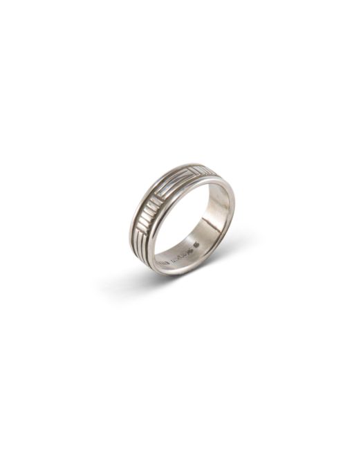 Bruce Morgan Stamped Sterling Silver Ring