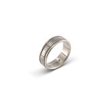 Bruce Morgan Stamped Sterling Silver Ring