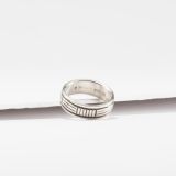Bruce Morgan Stamped Sterling Silver Ring
