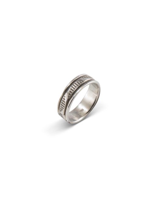 Bruce Morgan Stamped Sterling Silver Ring