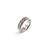 Bruce Morgan Stamped Sterling Silver Ring