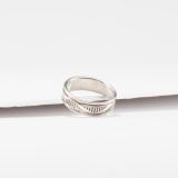 Bruce Morgan Stamped Sterling Silver Ring