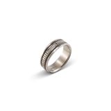 Bruce Morgan Stamped Sterling Silver Ring