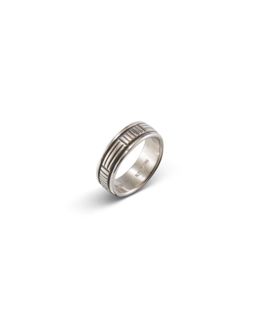 Bruce Morgan Stamped Sterling Silver Ring
