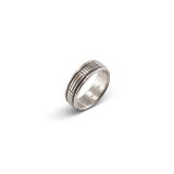 Bruce Morgan Stamped Sterling Silver Ring