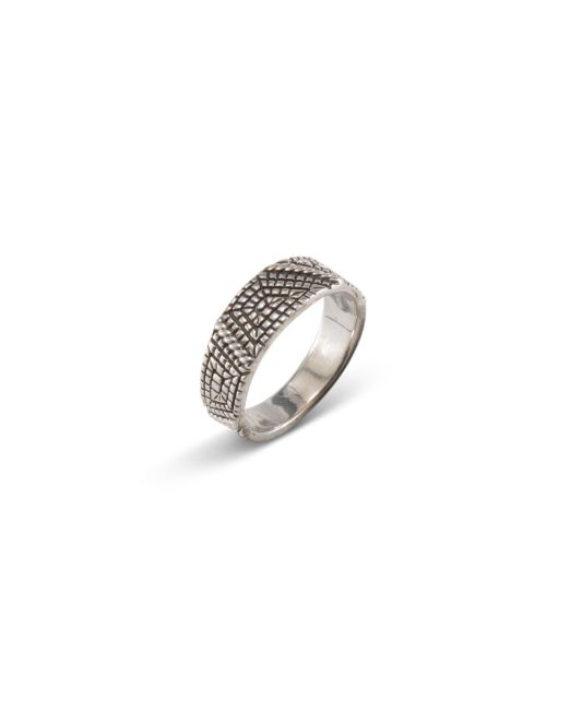 Elgin Tom Thin Sterling Silver Maze Ring