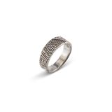 Elgin Tom Thin Sterling Silver Maze Ring
