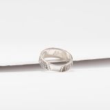 Elgin Tom Thin Sterling Silver Maze Ring