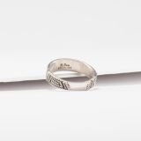 Elgin Tom Thin Sterling Silver Maze Ring