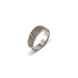 Elgin Tom Thin Sterling Silver Maze Ring