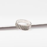 Elgin Tom Thin Sterling Silver Maze Ring