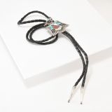 Vintage Zuni Inlay Thunderbird Bolo Circa 1950s
