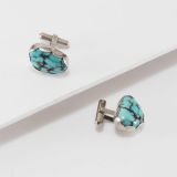 Vintage Navajo Turquoise Cufflinks