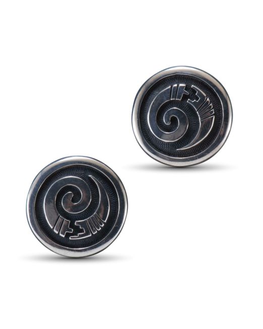 Ted Wadsworth Silver Overlay Cufflinks