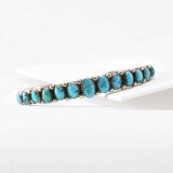 Vintage Navajo Turquoise Row Cuff Circa 1920s
