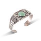 Fred Harvey Era Cuff with Turquoise