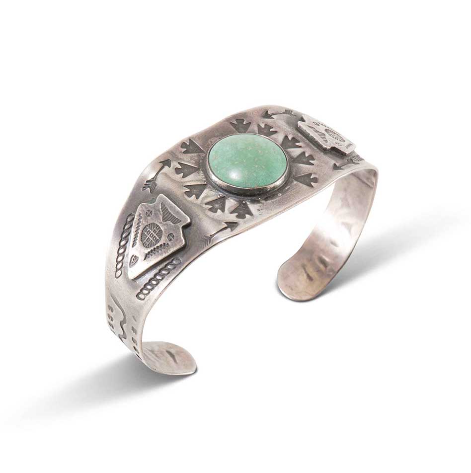 Fred Harvey Era Cuff with Turquoise