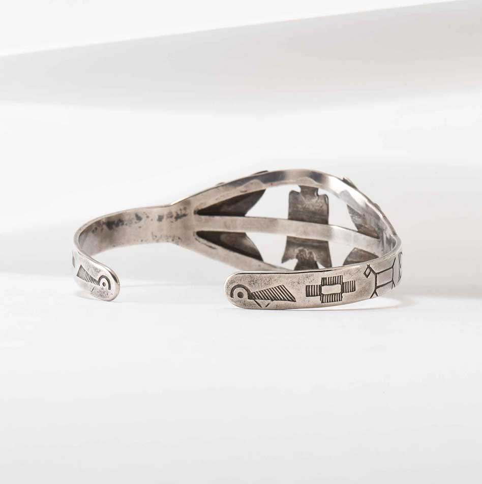 Fred Harvey Era Silver Thunderbird Cuff