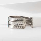 Zuni Turquoise Needlepoint Wide Cuff