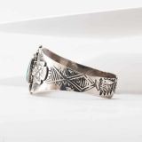 Fred Harvey Era Turquoise and Thunderbird Cuff