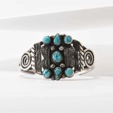 Vintage Navajo Silver and #8 Turquoise Cuff