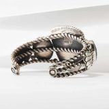 Alex Sanchez Three Stone Turquoise and Twisted Wire Cuff