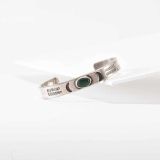 Vintage Stamped Silver and Turquoise Child Cuff First Quarter 20th Century