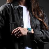 Vintage Navajo Turquoise Heart Cluster Cuff