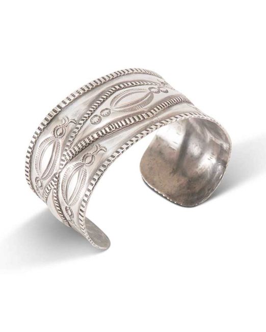Vintage Navajo Ingot Silver Cuff First Quarter 20th Century