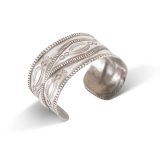 Vintage Navajo Ingot Silver Cuff First Quarter 20th Century
