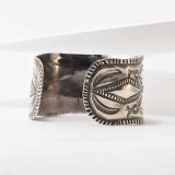 Vintage Navajo Ingot Silver Cuff First Quarter 20th Century