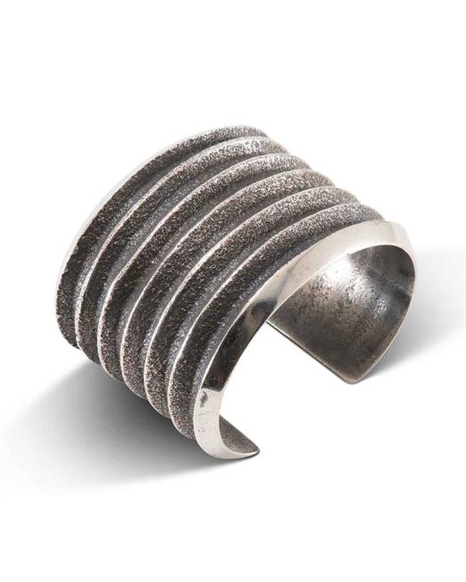 Preston Monongye Wide Cast Silver Cuff