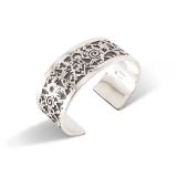 Kee Yazzie Petroglyph Silver Cuff