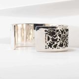 Kee Yazzie Petroglyph Silver Cuff