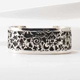 Kee Yazzie Petroglyph Silver Cuff