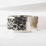 Kee Yazzie Petroglyph Silver Cuff