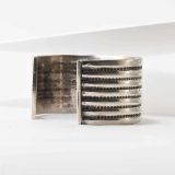 Vintage Navajo Wide Silver Cuff with Turquoise