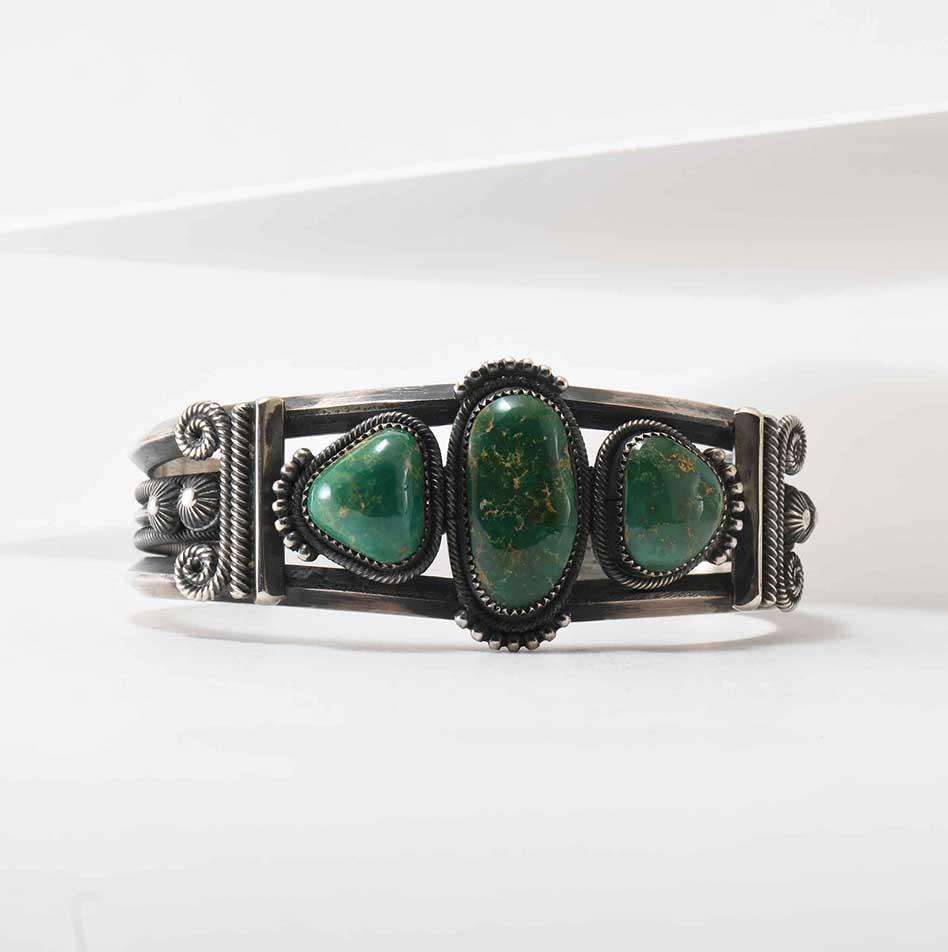 Harry Morgan Three Stone Turquoise Cuff