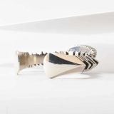 Isaiah Ortiz Hand Cut Sterling Silver Cuff with Royston Turquoise