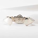 Isaiah Ortiz Hand Cut Sterling Silver Cuff with Royston Turquoise