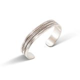 Bruce Morgan Stamped Sterling Silver Cuff