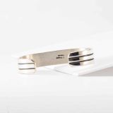 Bruce Morgan Stamped Sterling Silver Cuff