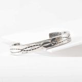Stamped Silver Cuff