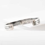Stamped Silver Cuff