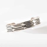Vintage Navajo Stamped Silver Cuff
