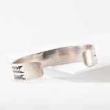 Vintage Navajo Stamped Silver Cuff